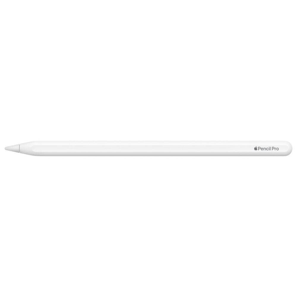 Apple Pencil Pro, White, engraving reads, Apple Pencil Pro, the word Apple represented by an Apple logo