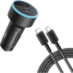 Anker 335 Car Charger 67W with 3ft C-to-C Cable Black