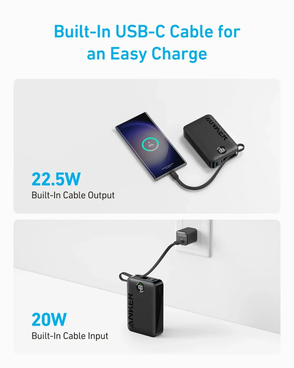 Anker 20,000mAh High-Speed 22.5W Power Bank