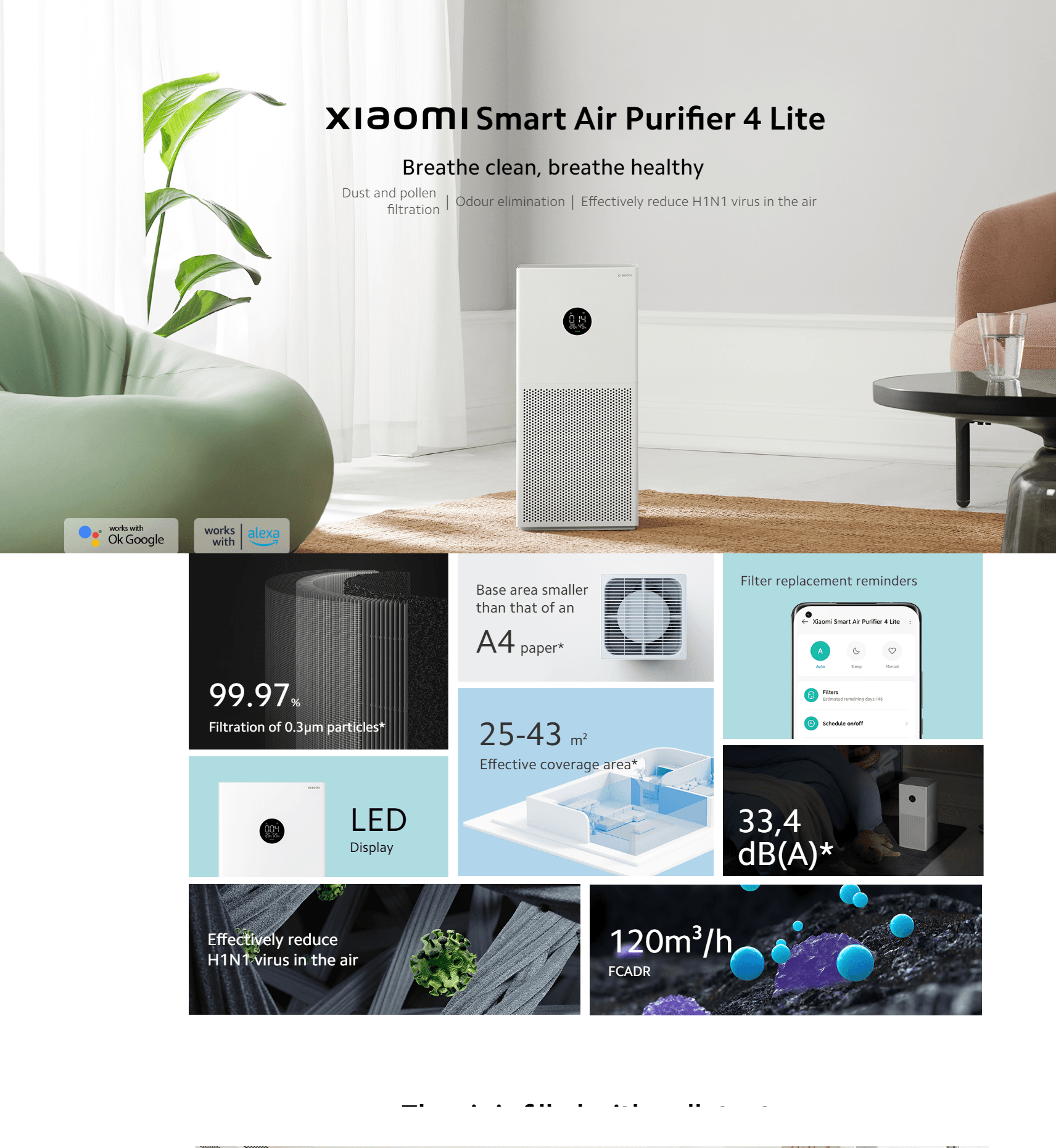 Xiaomi Smart Air Purifier 4 Lite