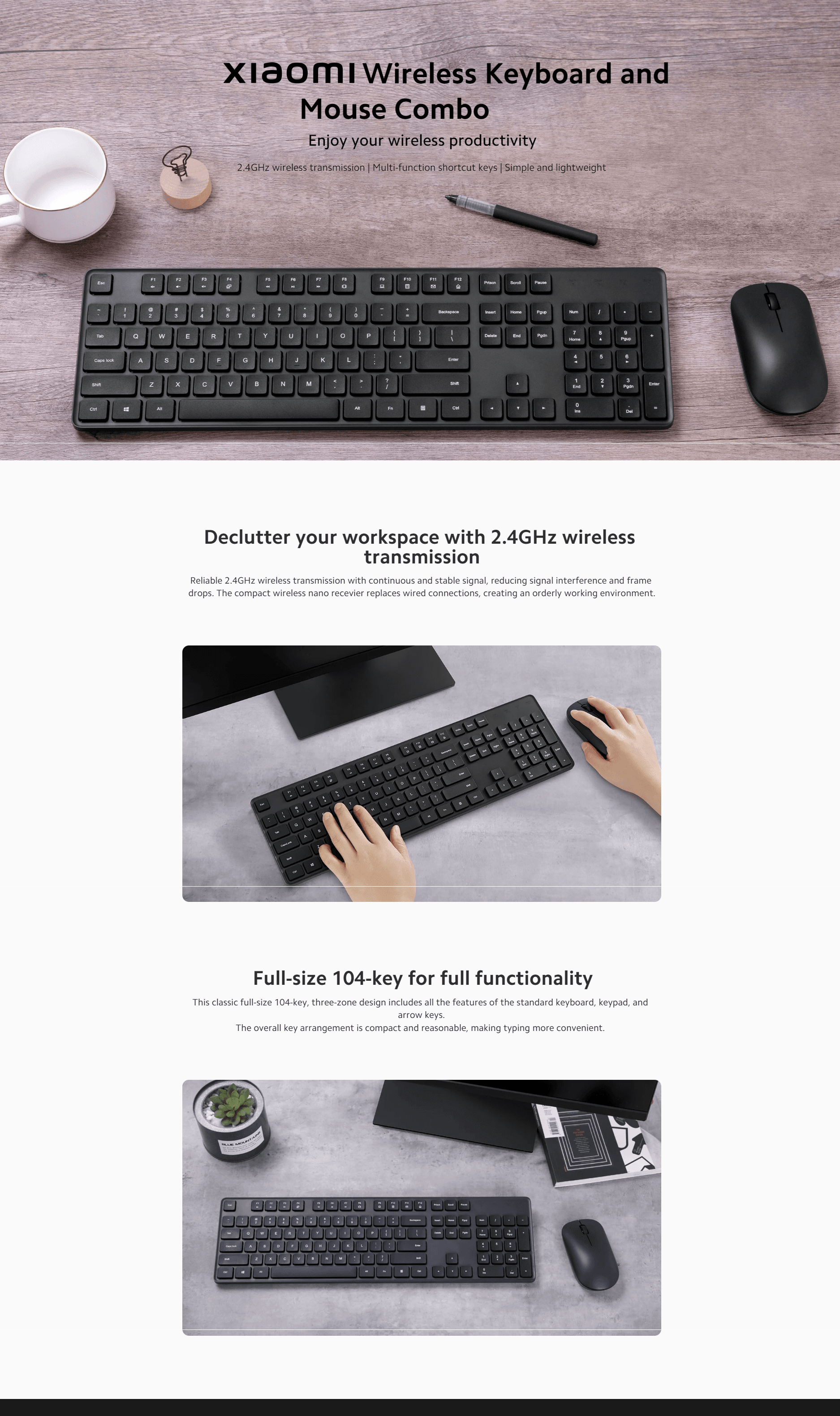 Xiaomi Wireless Keyboard and Mouse Combo