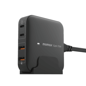 MOMAX ONEPLUG 100W 4-PORT GAN DESKTOP CHARGER GREY UM33UKE