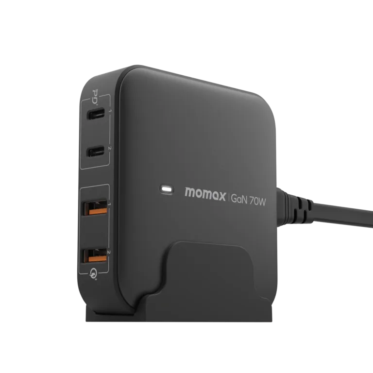 MOMAX ONEPLUG 100W 4-PORT GAN DESKTOP CHARGER GREY UM33UKE