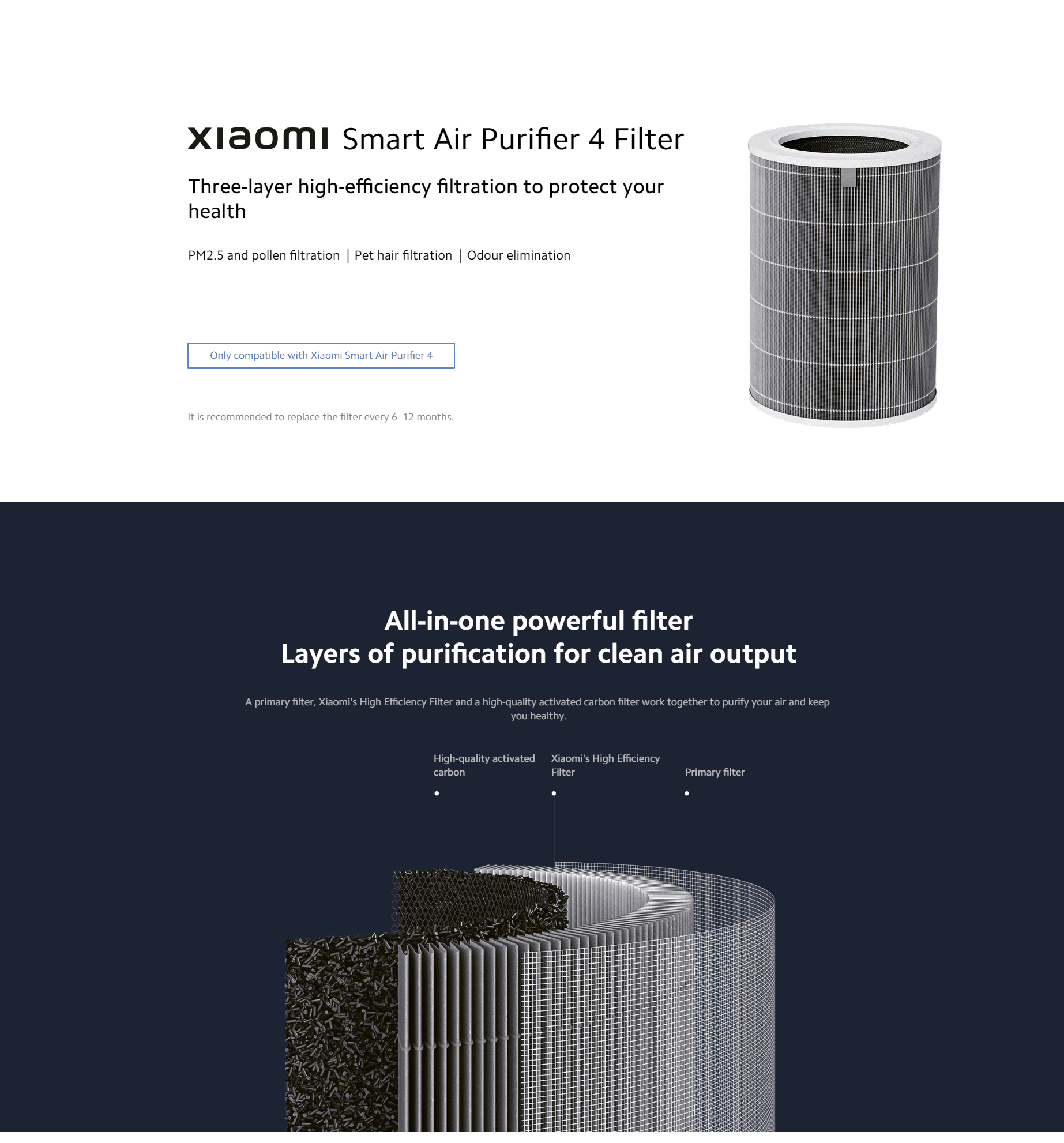 Smart Air Purifier 4 Filter