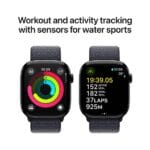 Apple Watch Series 10 GPS 42mm Jet Black Aluminium Case with Ink Sport Loop