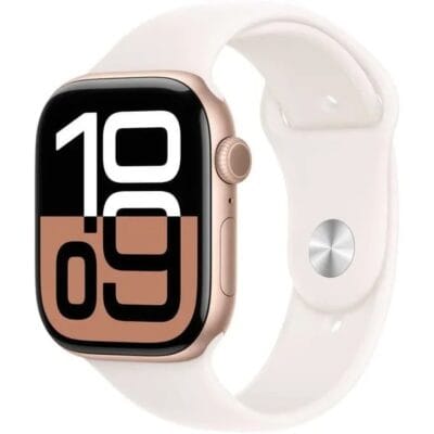 Apple Watch Series 10 GPS 42mm Rose Gold Aluminium Case with Light Blush Sport Band - S/M