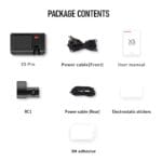 DDPAI X5 PRO DUAL CHANNEL DASHCAM, 4K FRONT & 1080P REAR