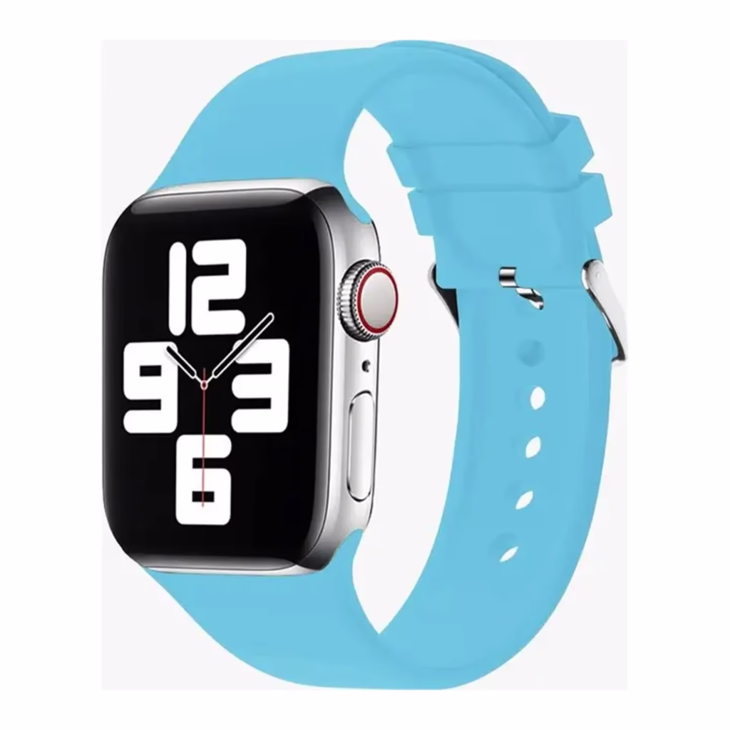 Green Lion Green Silicone Band with Buckle Watch Strap for Apple Watch 42/44/45MM - Lime Green