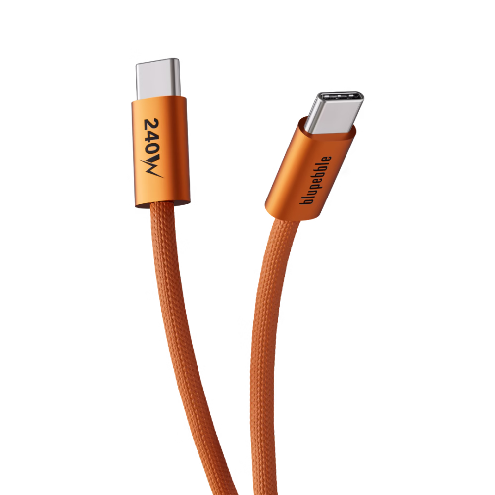 Blupebble PowerFlow PD 240W USB-C To USB-C Braided Cable 1.2M