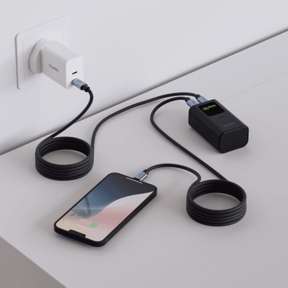 Blupebble PowerFlow 27W USB-C To Lightning Braided Cable