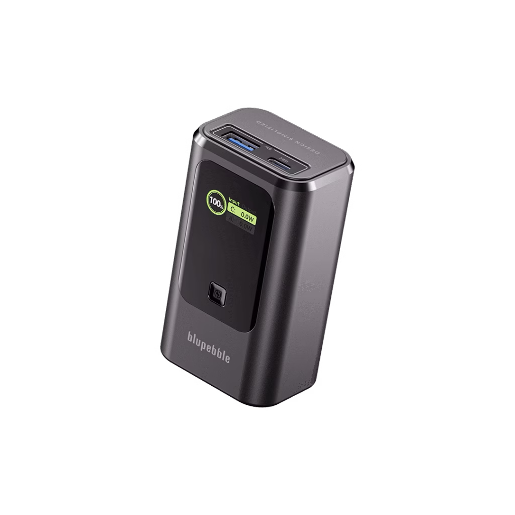 Blupebble PowerPod 10000mAh 35W LED Indicator Power Bank with USB-C PD | USB-A QC Fast Charge