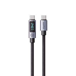 Blupebble PowerFlow2 240W USB-C To USB-C LED Braided Cable 1.2M