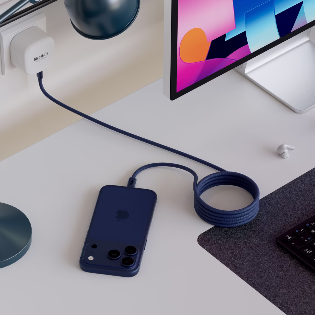 Blupebble PowerFlow PD 240W USB-C To USB-C Braided Cable 1.2M