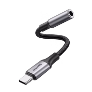 Blupebble USB-C Male To 3.5MM Female Adapter Gray BP-USBC23.5FMALE-GY