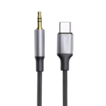 Blupebble USB-C Male To 3.5MM Male Cable 1M Gray BP-USBC23.5MALE-GY