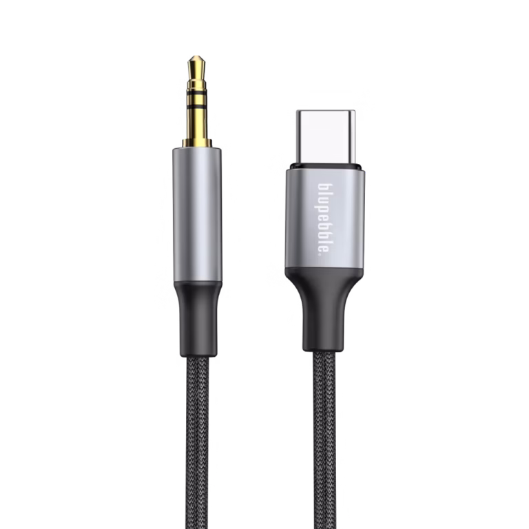 Blupebble USB-C Male To 3.5MM Male Cable 1M Gray BP-USBC23.5MALE-GY