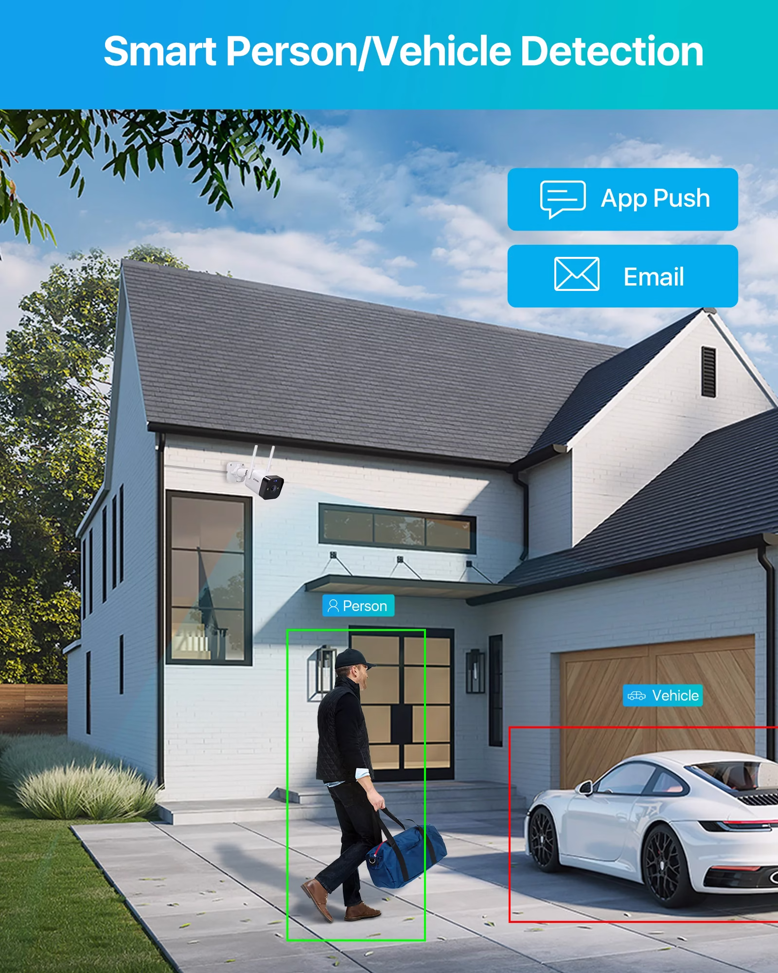 Zosi C188 4MP CCTV Camera Outdoor Indoor + Person/Vehicle Detection