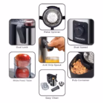 Kenwood Juice Extractor | 75mm Wide Feed Tube | 2 Speed | Transparent Juice Jug | Pulp Container | Silver/Black | JEM50.000BS - Image 2