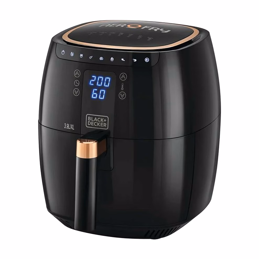 5035048821756_1 Black + Decker Digital 7-in-1 Multifunction Air Fryer 1500W 8.6L/1.4Kg Capacity With Rapid Hot Air Circulation For Frying, Grilling, Broiling, Roasting, and Baking AF5539-B5 - Image 1