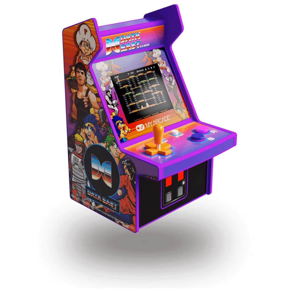 My Arcade Data East Hits Micro Player: 6.8" Fully Playable Mini Arcade Machine with 308 Games, 2.75" Display, Built-in Speakers - Image 3