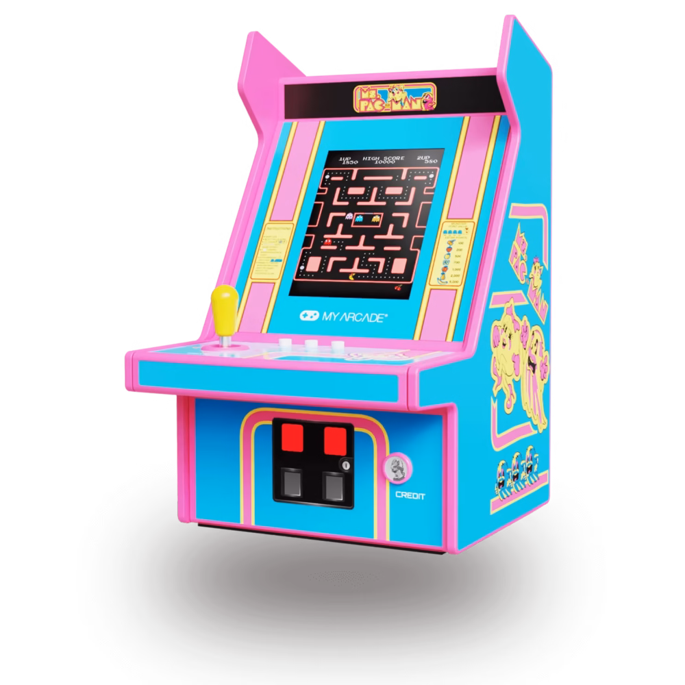 My Arcade Ms. Pac-Man Micro Player: 100 Games, 6.75" Mini Arcade Machine, Fully playable Video Game Collectible - Image 2