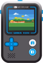 My Arcade Gamer Mini Classic-Blue: Miniature Handheld Gaming System Packed with 160 Games, 1.8" Color Display (DGUN-3926) - Image 5