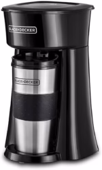 Black & Decker - 650W COFFEE MAKER With Travel Mug 360 ML / Black&Silver - Image 3