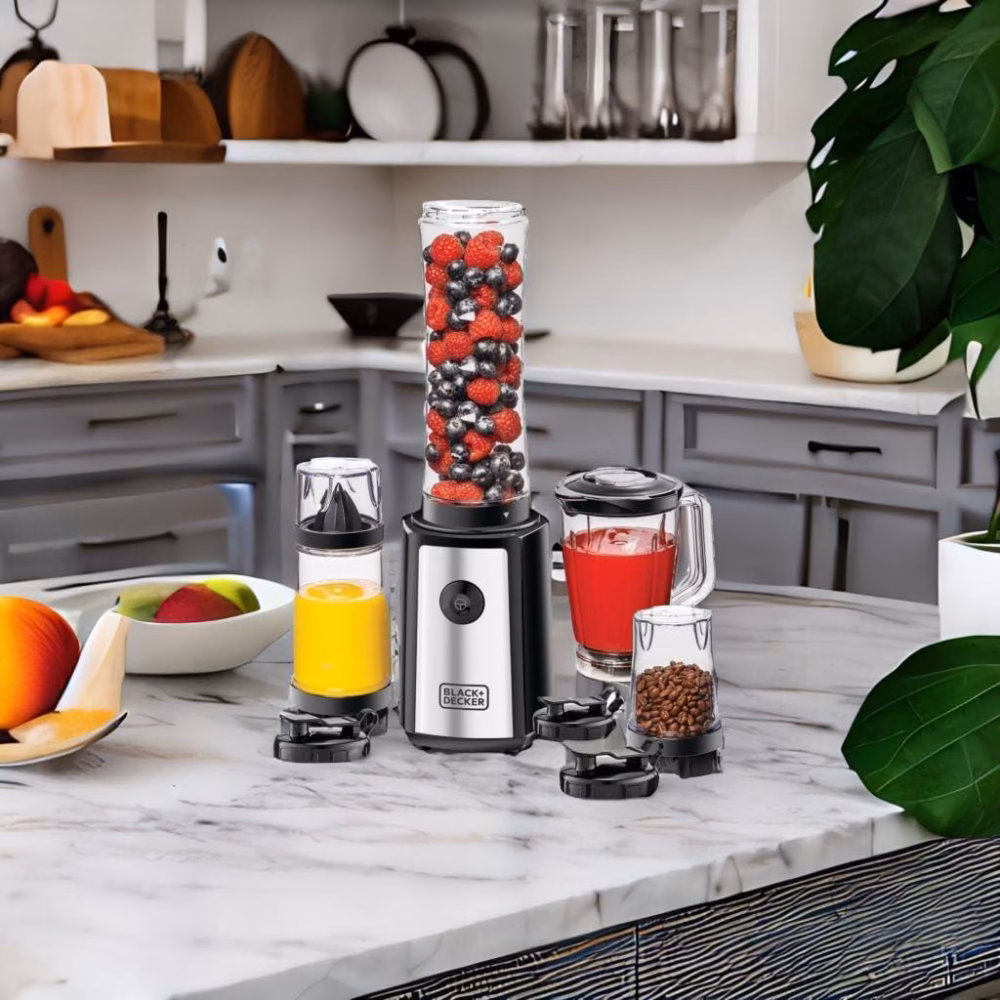 Black & Decker -300W Sport Blender & smoothie Maker Black/Clear