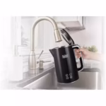 BLACK+DECKER Digital Kettle, 2300W, 1.7L, Touch Screen, Double Wall Design, 6 Preset Temps, 30-Min Keep Warm, LED Display, Auto Shut-Off, Boil-Dry Protection, Cool-Touch Exterior, Black - JCD200-B5
