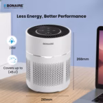 Bonaire GAP12 HEPA Air Purifier for Home with Pre‑Filter, Activated Carbon Filter, Auto Mode, PM2.5 Sensor, Timer, Sleep Mode, Child Lock & Filter Replacement Indicator – Compact Design – White