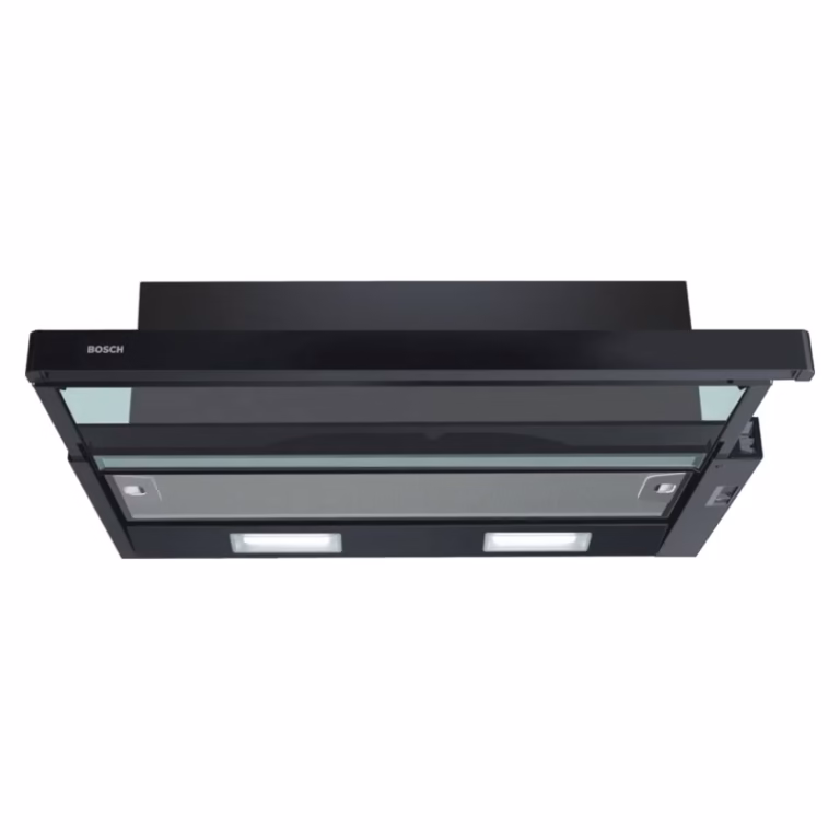 Series 2, Built-In Telescopic Hood 60cm, 67DB, 3 Speed, 220m³/h-Recirculation / 310m³/h-Ducted, Black, Made in Turkey