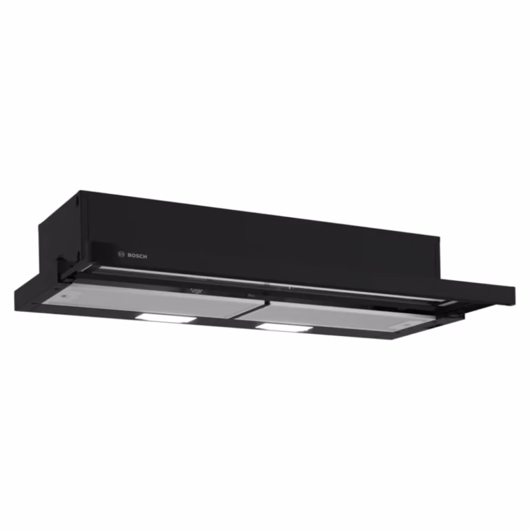 Series 2, Built-In Telescopic Hood 90cm, 67DB, 3 Speed, 220m³/h-Recirculation / 310m³/h-Ducted, Black, Made in Turkey