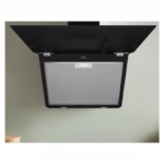 Series 4, Inclined Chimney Hood 60cm, 59DB, 2 Speed +Intensive,  296m³/h-Recirculation / 510m³/h-Ducted, Black, Made in Turkey - Image 4