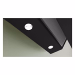 Series 4, Inclined Chimney Hood 90cm, 59DB, 2 Speed + Intensive,  307m³/h-Recirculation / 700m³/h-Ducted, Black, Made in Turkey - Image 2