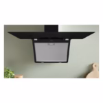 Series 4, Inclined Chimney Hood 90cm, 59DB, 2 Speed + Intensive,  307m³/h-Recirculation / 700m³/h-Ducted, Black, Made in Turkey - Image 3
