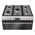 Series 6, Full Gas Cooker 90cm, Digital Timer, With Rotisserie, Stainless Steel, Made in Egypt - Image 2