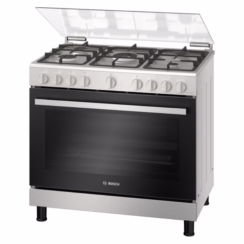 Series 2, Full Gas Cooker 90cm, Mechanical Timer, With Rotisserie, Stainless Steel, Made in Egypt