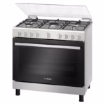 Series 4, Full Gas Cooker 90cm, Mechanical Timer, With Rotisserie, Stainless Steel, Made in Egypt