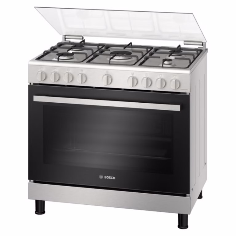 Series 4, Full Gas Cooker 90cm, Mechanical Timer, With Rotisserie, Stainless Steel, Made in Egypt