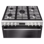 Series 6, Full Gas Hybrid Cooker 90cm, Digital Timer, Rotessirie, Stainless Steel, Made in Egypt - Image 2