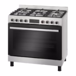 Series 8, Full Gas Hybrid Cooker 90cm, Digital Timer, Rotessirie, Stainless Steel, Made in Turkey