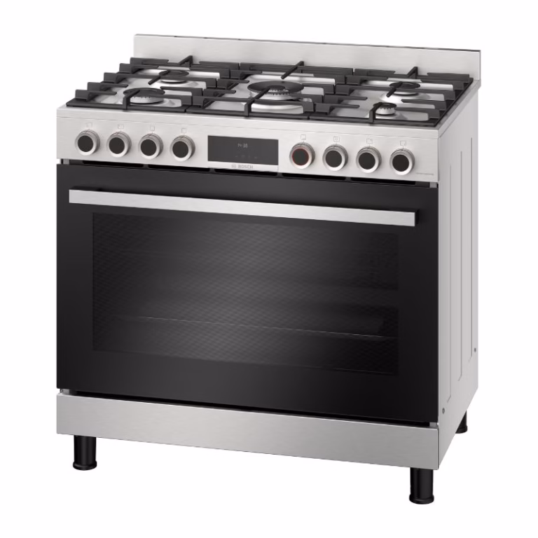 Series 8, Full Gas Hybrid Cooker 90cm, Digital Timer, Rotessirie, Stainless Steel, Made in Turkey