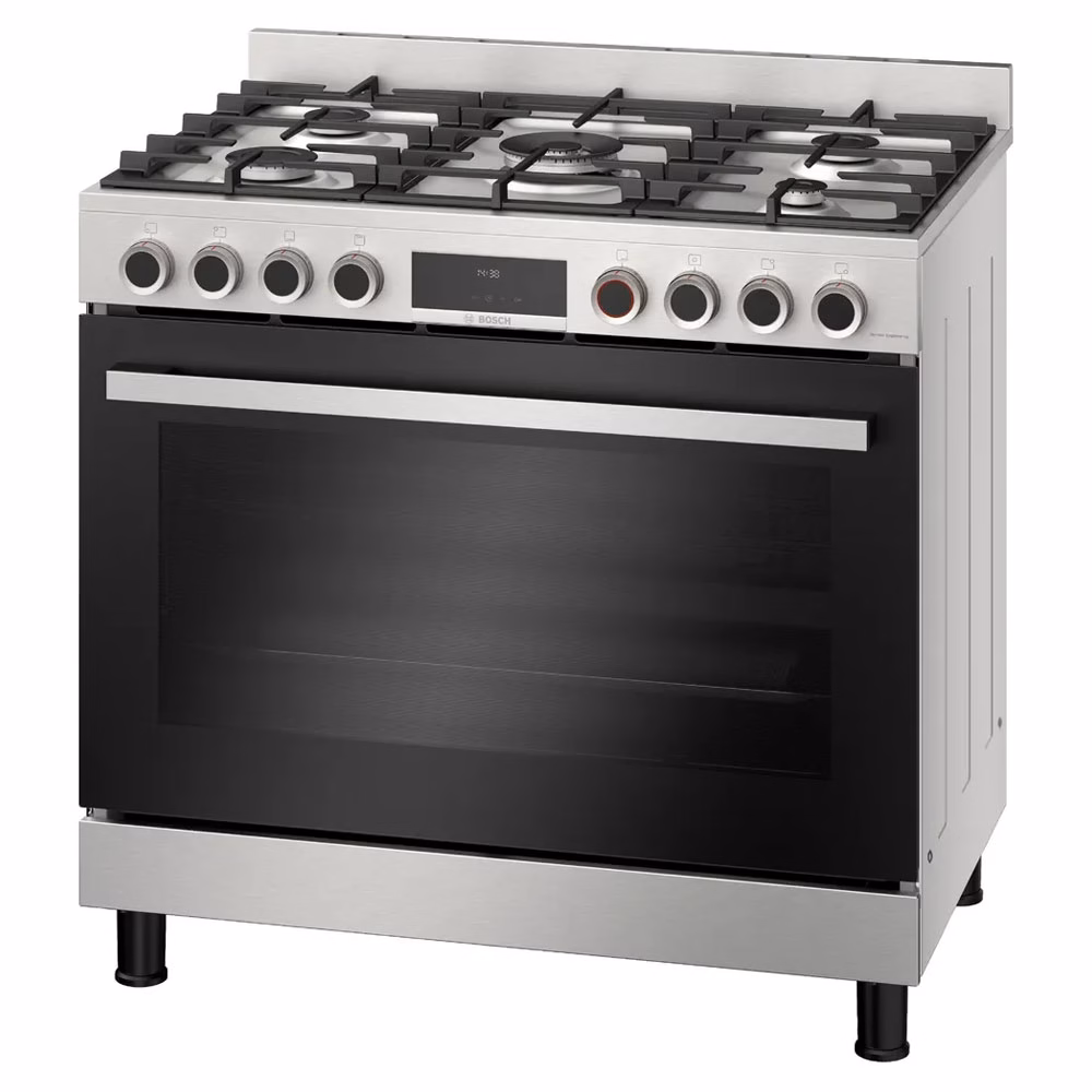 Series 8, Full Gas Hybrid Cooker 90cm, Digital Timer, Rotessirie, Stainless Steel, Made in Egypt