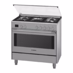 Series 8, Dual Fuel Cooker 90cm, 8 cooking Function, With Rotisserie, Stainless Steel, Made in Italy