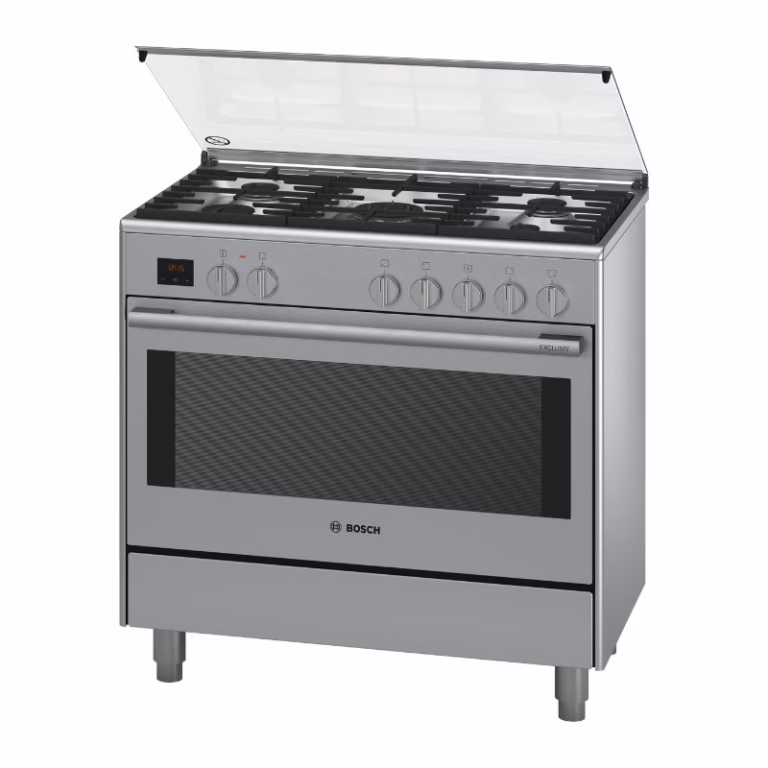 Series 8, Dual Fuel Cooker 90cm, 8 cooking Function, With Rotisserie, Stainless Steel, Made in Italy