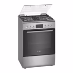 Series 4, Dual Fuel Cooker 60cm, 6 cooking Functions, Stainless Steel, Made in Turkey
