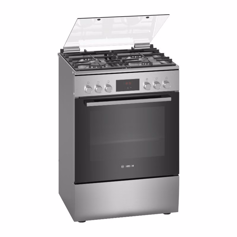Series 4, Dual Fuel Cooker 60cm, 6 cooking Functions, Stainless Steel, Made in Turkey