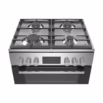 Series 4, Dual Fuel Cooker 60cm, 6 cooking Functions, Stainless Steel, Made in Turkey - Image 2