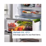 Series 4, Bottom Freezer, 42DB, Reversible Door Hinges, Vita Fresh, Stainless Steel, Made in Turkey - Image 2
