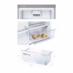 Series 4, Upright Fridge, 39DB, Reversible Door Hinges, Stainless Steel, Made in Poland - Image 3